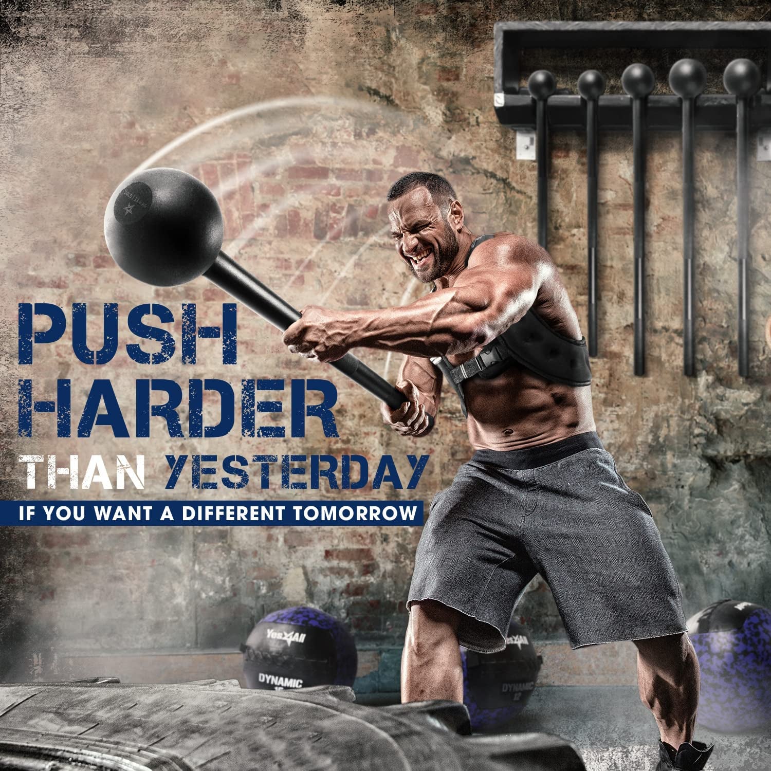 Steel Mace Bell for Comprehensive Strength Training - Full Body, Muscle, Shoulder, Grip & Forearm Workouts - Available in 5 to 30 LB Options for Both Men and Women